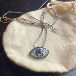 Hamsa Evil Eye Necklace and Charm 9.25